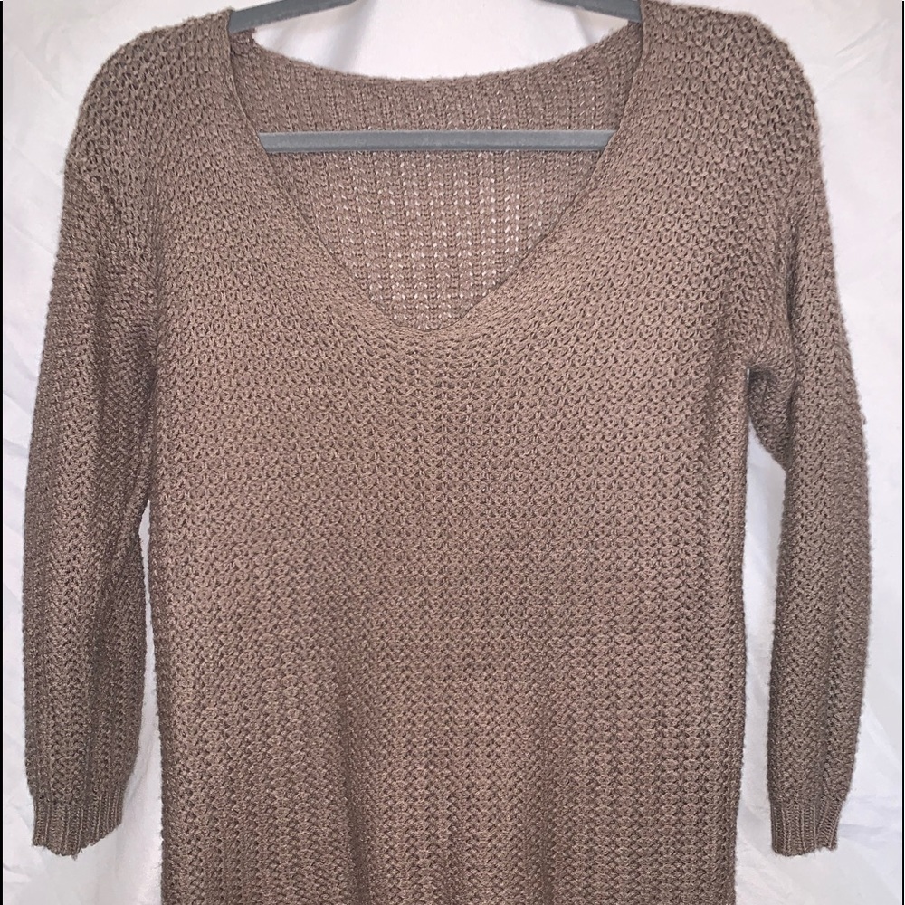 V-Neck Knit Sweater